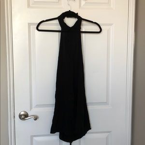 AMERICAN APPAREL HIGH NECK OPEN BACK TOP